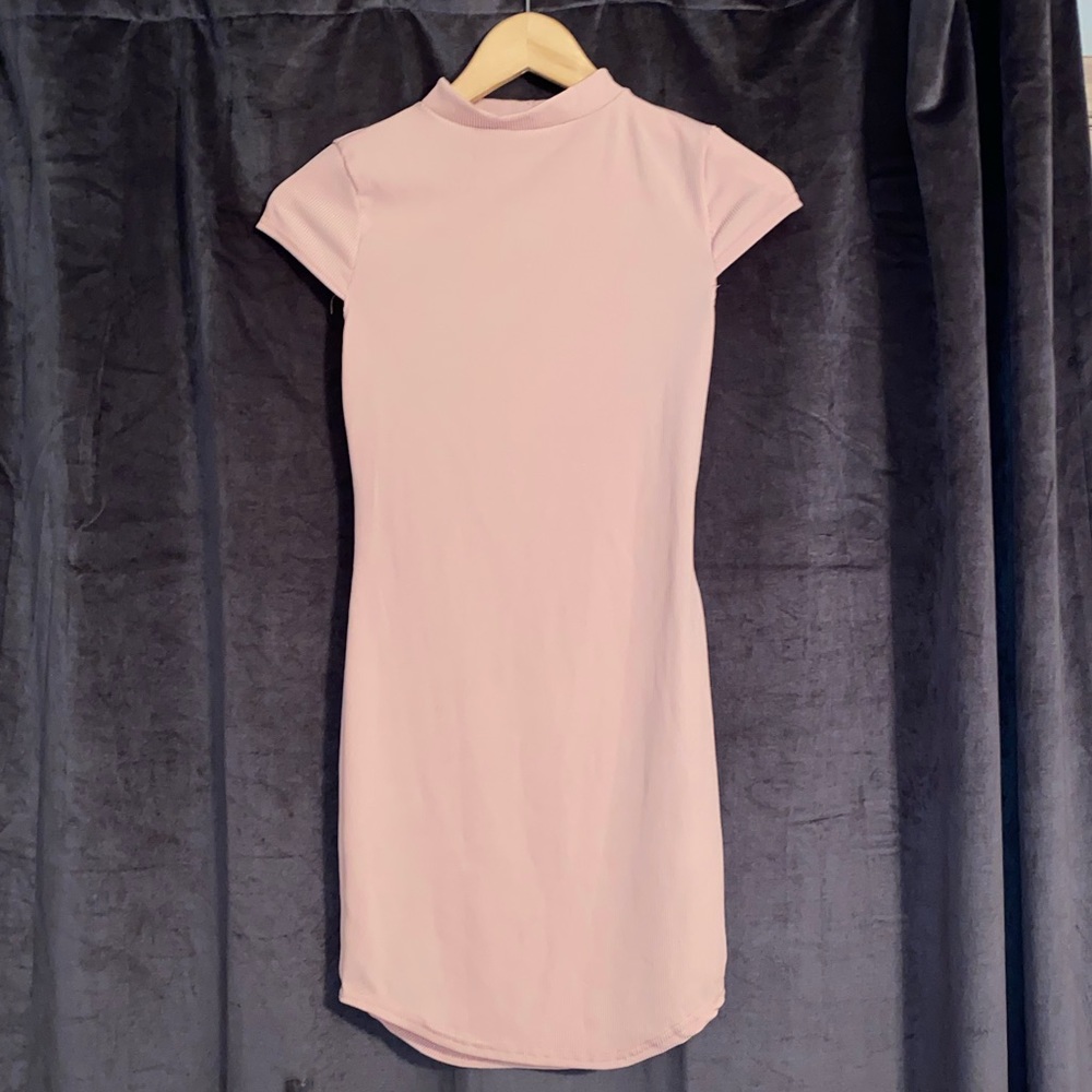 Mini mock neck dress